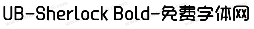 UB-Sherlock Bold字体转换